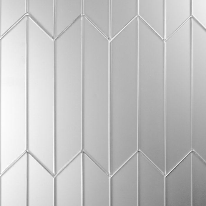 Abolos Reflections Matte 2" x 12" Glass Chevron Mosaic Tile Wayfair